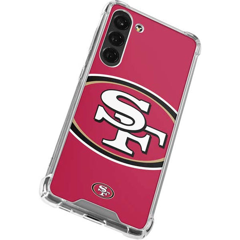 NFL San Francisco 49ers Large Logo Galaxy S24 FE Clear Case